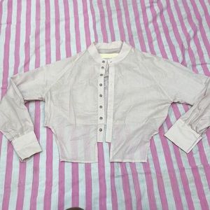 Eckhaus Latta cropped button up blouse